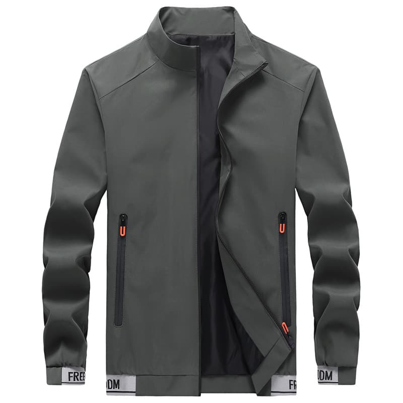 Cross-border Amazon Men's Jacket, Business Casual Fashionable Versatile Stand Collar Jacket, Loose Casual Sports Top