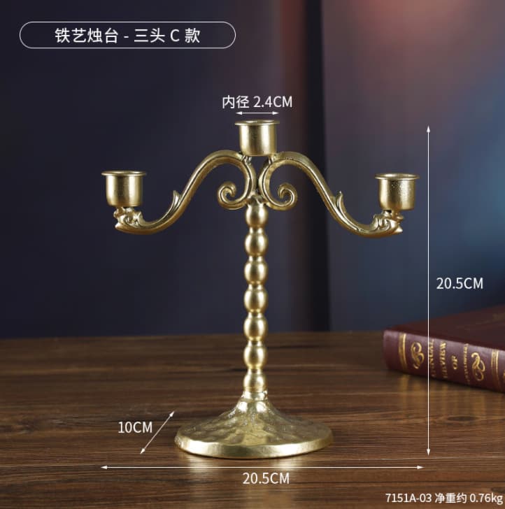 Nordic Romantic Candlelight Dinner Props Table Decor Ornaments Home Modern Simple Luxury Candle Holder