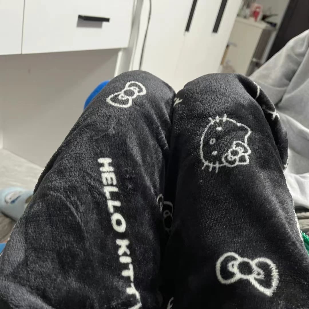 2024 Women's Autumn/Winter New Style Flannel Pajama Pants with Coral Fleece Lining, Warm and Casual Home Pants
