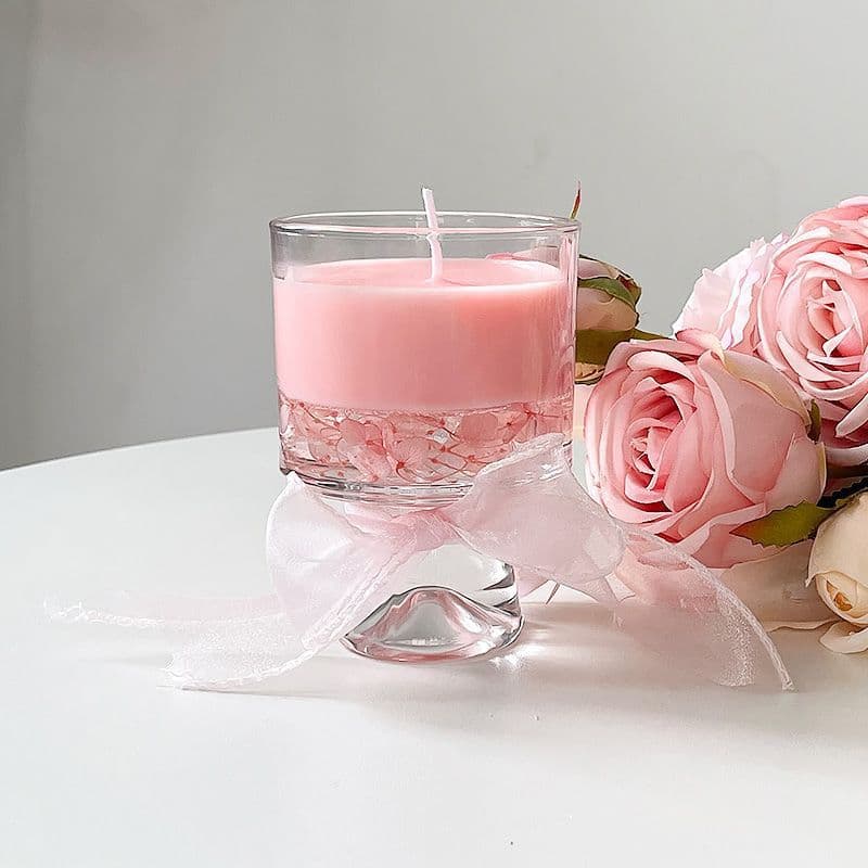 Cherry Blossom Scented Candle Gift Box Set, Long-Lasting Premium Home Bedroom Gift for Women, Birthday, Bridesmaid, New Year