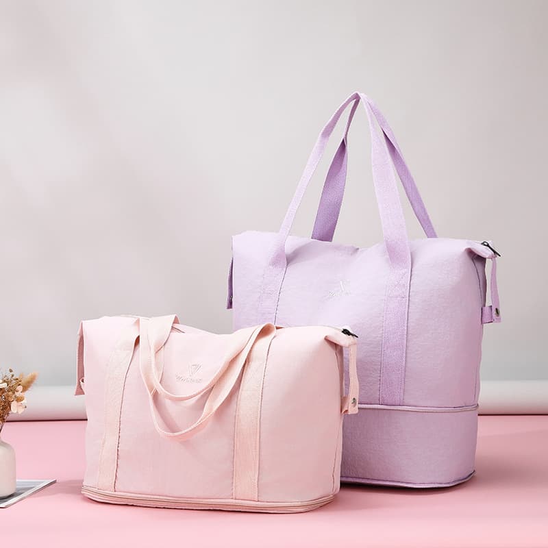Handheld Travel Bag Cross-Border Lightweight Large Capacity Expandable Independent Shoe Compartment Wet-Dry Separation Crossbody Yoga Bag