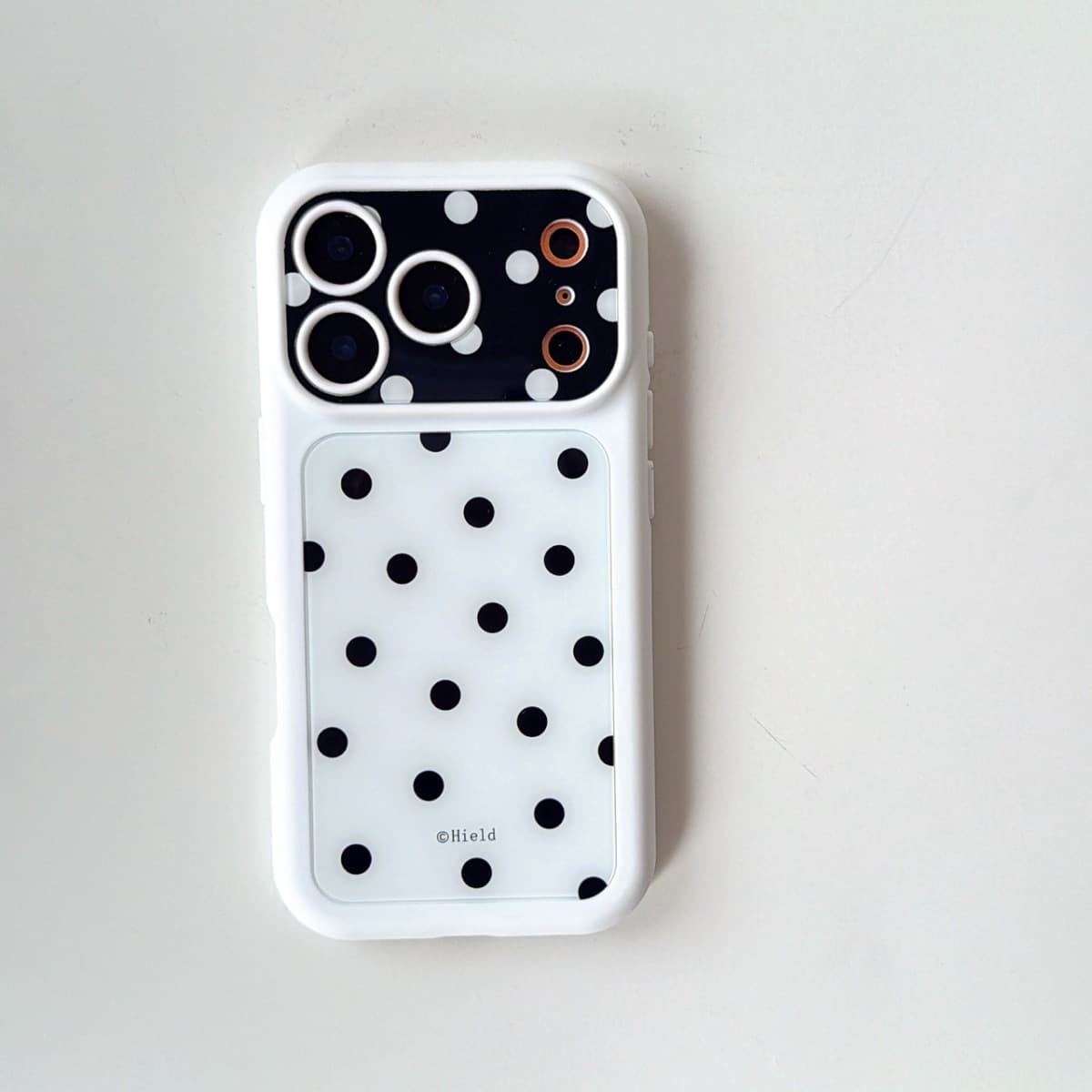Dopamine Color-Block Polka Dot Phone Case for Apple iPhone 16/15, Shockproof Case for Apple 18/17 Pro Max