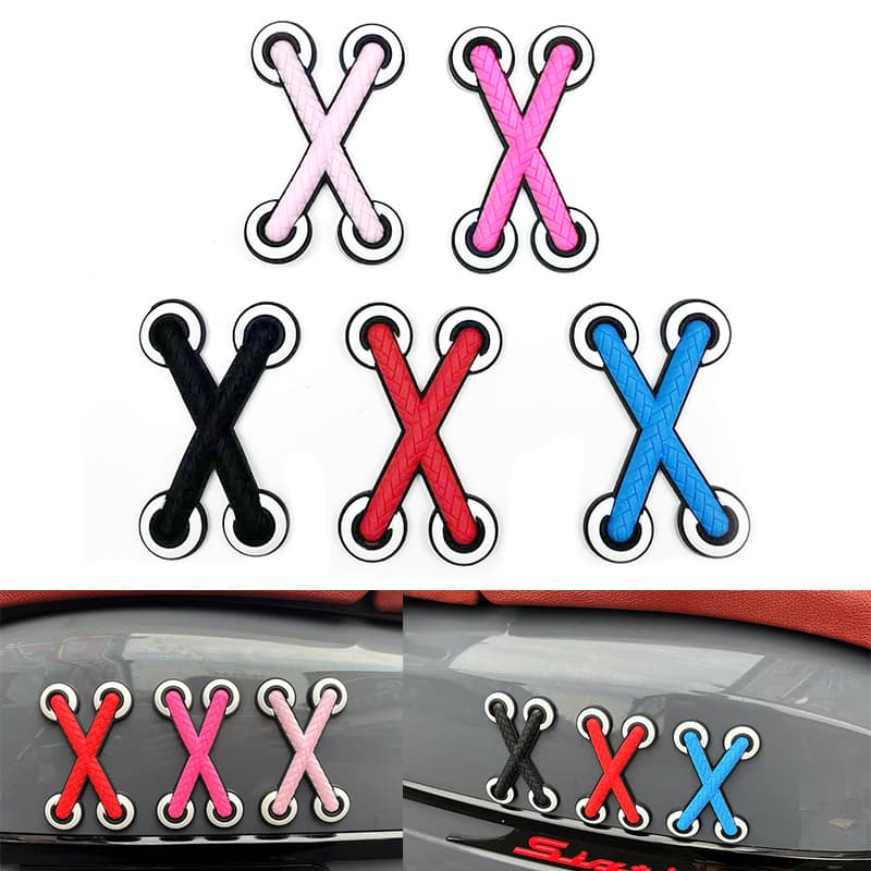 Suitable for Motorcycle Sanyang Django Maverick Yadi Electric Vehicle Stereo Decal Decorative Sticker X-Shaped Body Decal