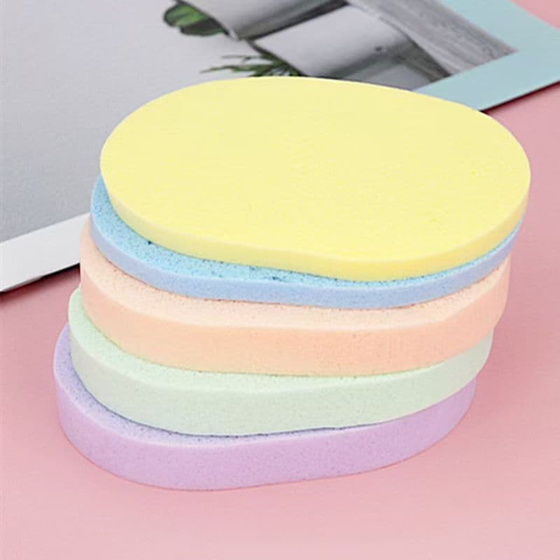 Seaweed PVA thickened and enlarged face wash sponge natural bamboo charcoal face wash sponge deep makeup remover face wash sponge