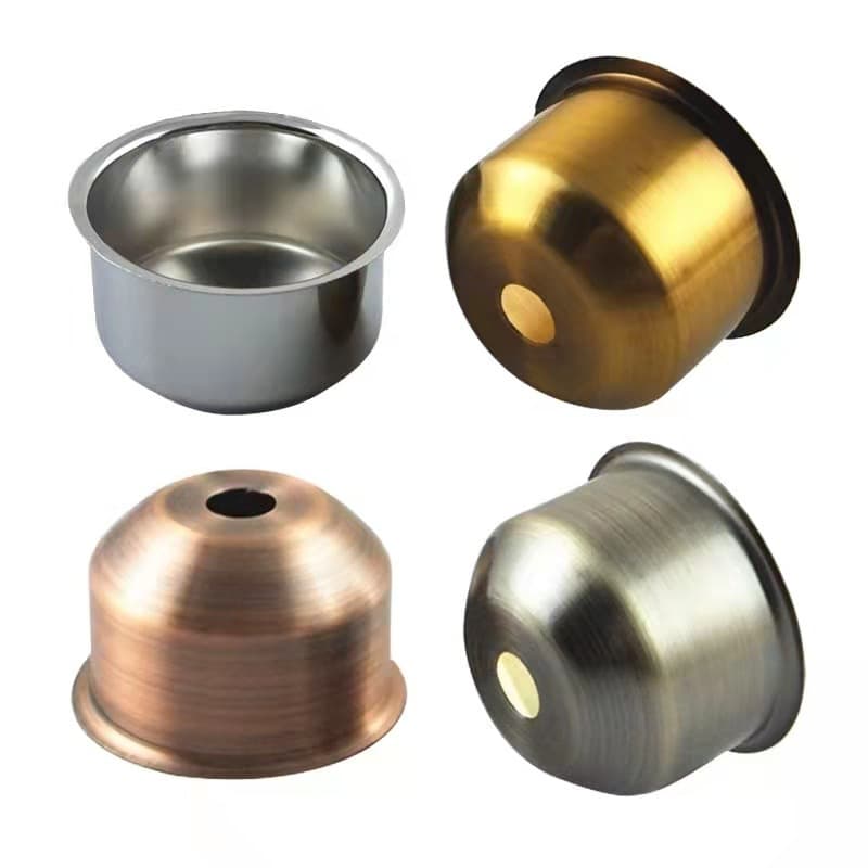 Lamp Accessories E27 Table Lamp Spike Lamp Cup Lamp Holder Iron Electroplated Stamped 46x31mm Round Cup Metal Base