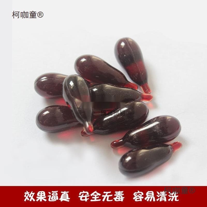 Plasma fake blood for acting, vomiting blood, fake blood pack, blood bag, easy-to-clean blood capsules, prank bleeding for filming, Maitebao
