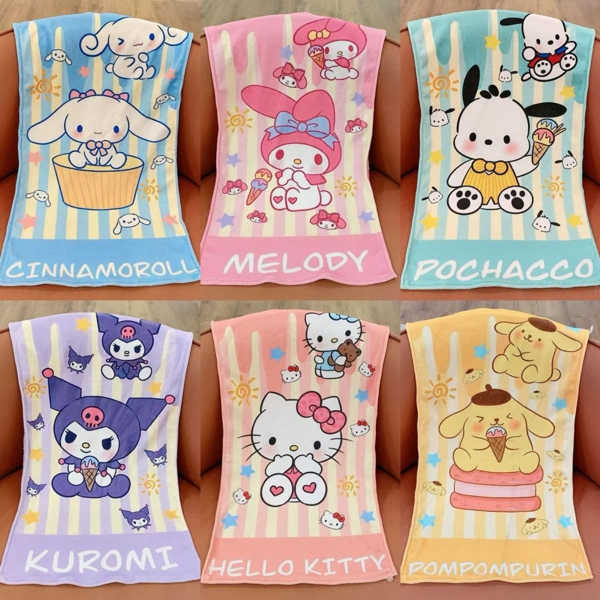 Cartoon Home Small Towel Children's Bath Towel Absorbent Face Towel Thick Hand Towel Sweat Towel Beach Towel