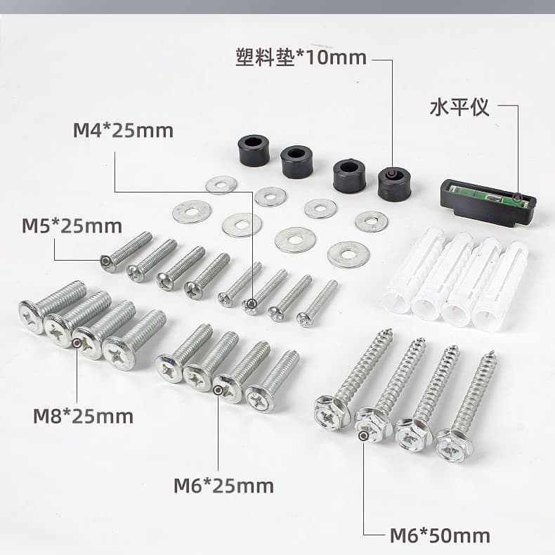 TV Mount Installation Accessories Screws Expansion Screws TV Bracket Mounting Screw Kit Fixing Screws