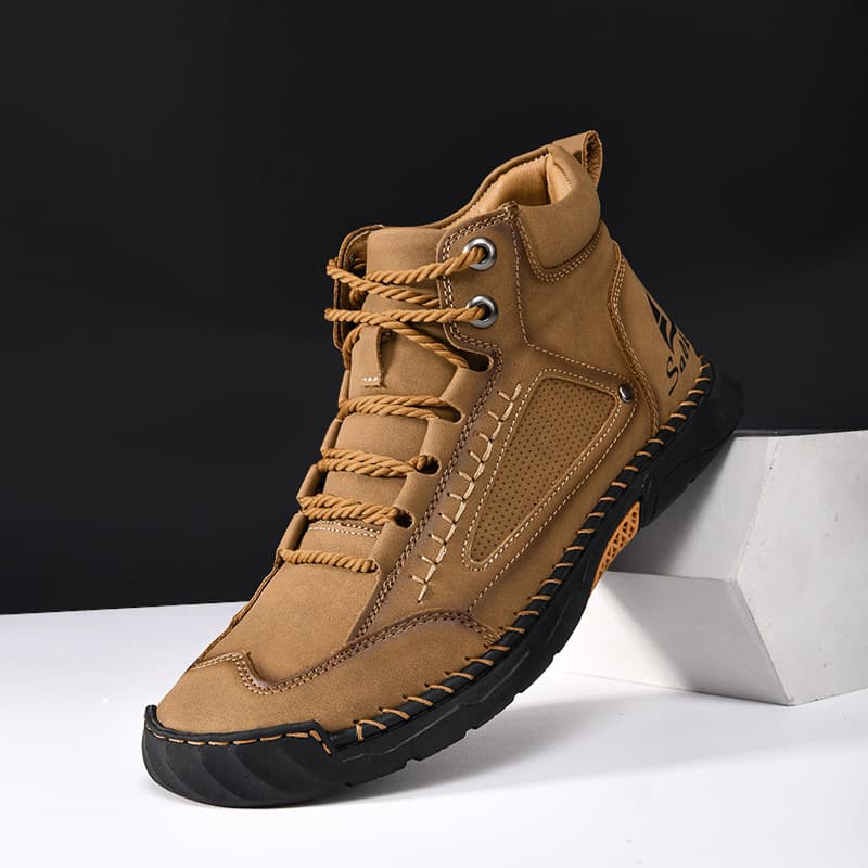 Amazon Autumn Winter New High-Top Martin Boots Men's Cross-Border Large Size Leather Boots Foreign Trade Hand-Stitched Hot Selling Men's Boots