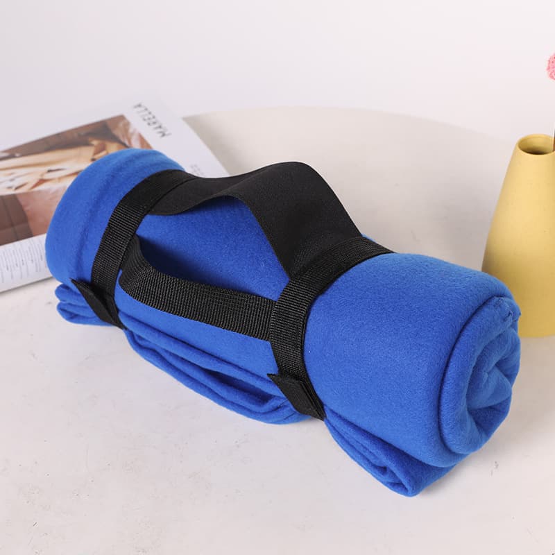 Factory Direct Double-Sided Fleece Picnic Blanket for Export, Double-Sided Fleece Sherpa Portable Blanket, Custom Logo Available