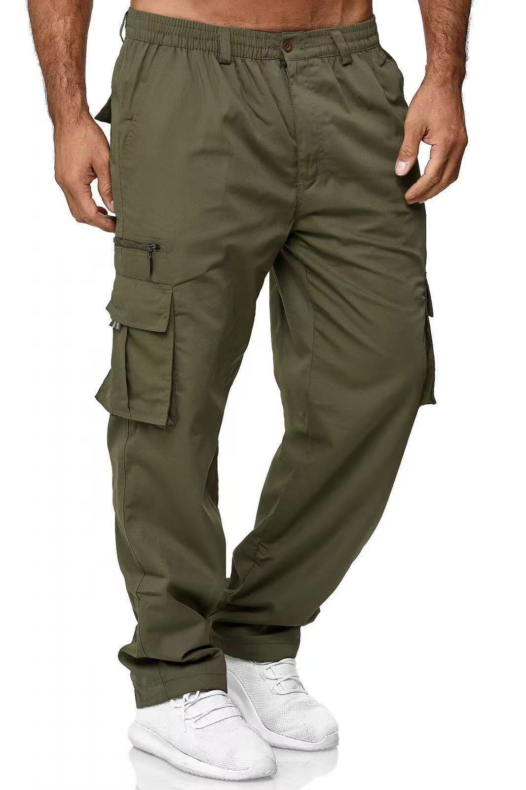 Amazon Best-Selling Men's Casual Cargo Pants Sports Jogger Sweatpants Hiking Multi-Color Multi-Pocket Tactical Pants
