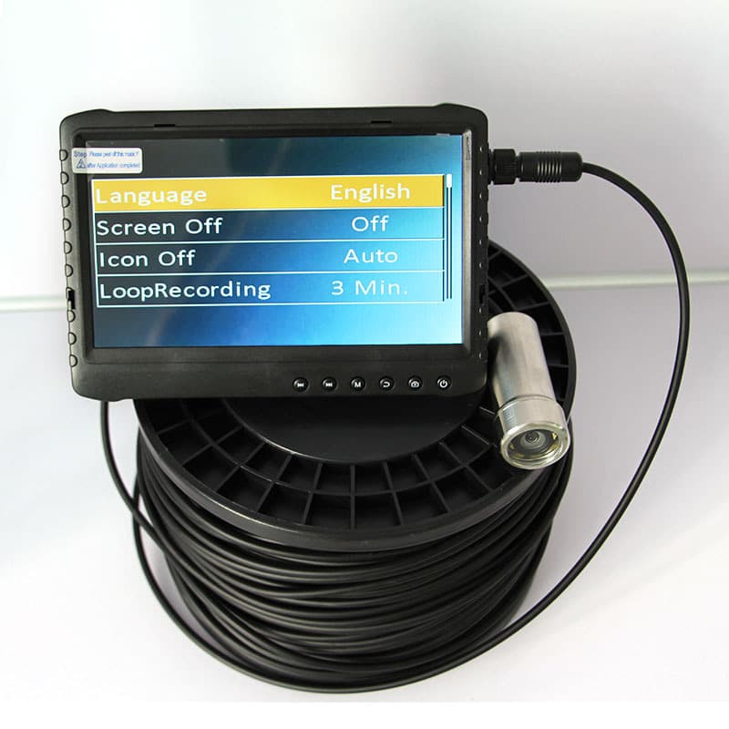 1-150 Meter Long Cable Industrial CCTV Pipeline Inspection System 2MP Deep Well Underwater Video Detector