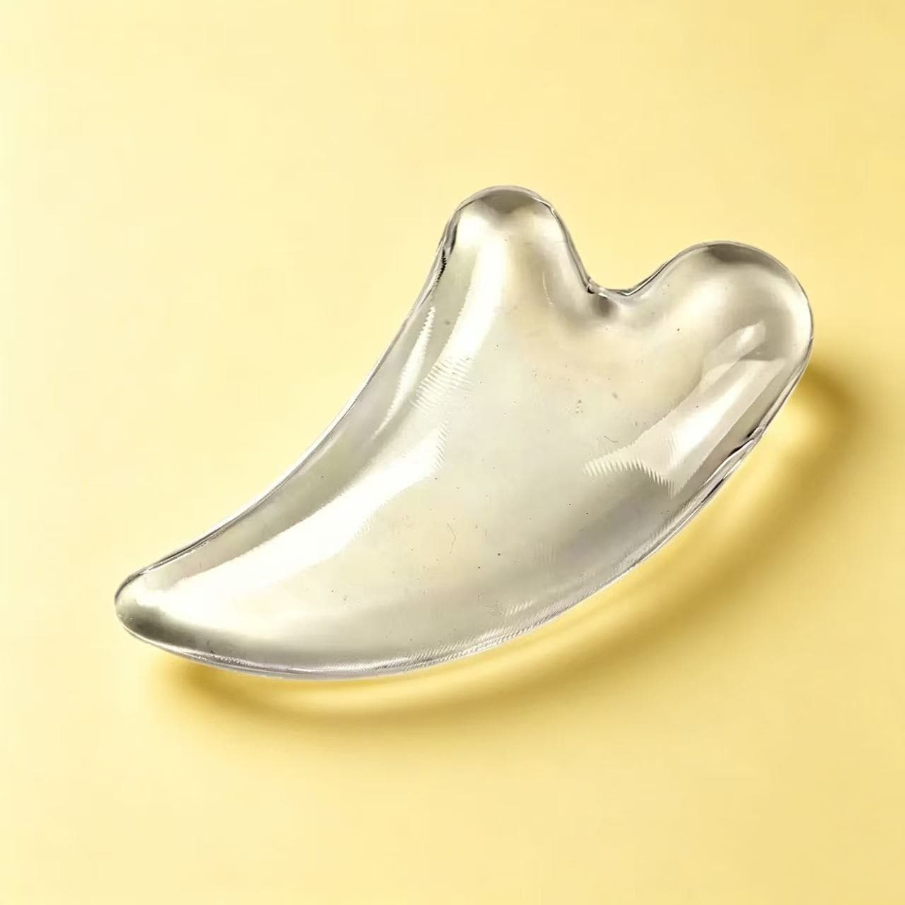 Crystal scraping board, face slimmer, lymphatic dredge, transparent resin scraping comb, double bead scraping board