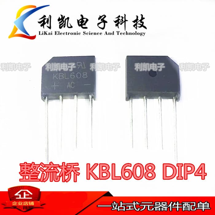 Flat Bridge KBL406/KBL410/KBL608 KBL610 4A6A 1000V Rectifier Bridge/Full Bridge