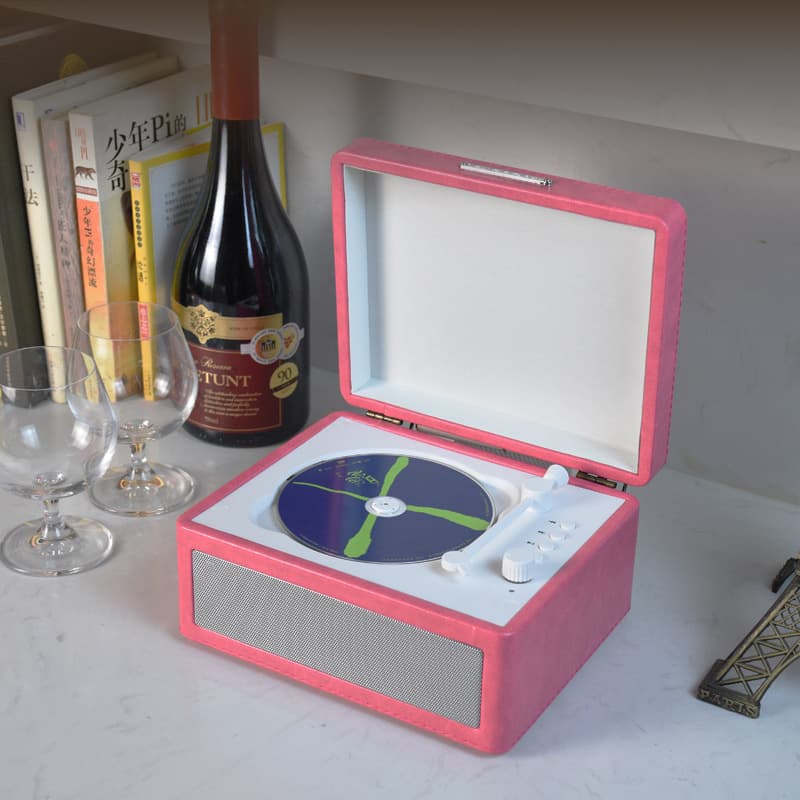 Cross-border CD Player Retro Bluetooth Multi-function with USB/TF Memory, High-quality Portable Disc CD Player Mini Gift
