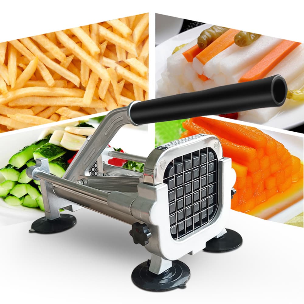 Manual Potato French Fry Cutter, Vegetable Slicer for Radish and Fruit, Household and Restaurant Use