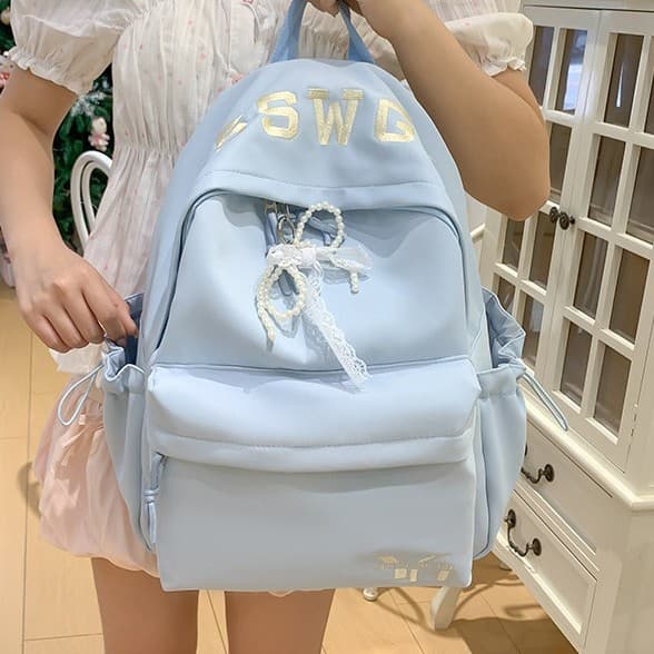 Casual Backpack for Junior High School Girls, Minimalist Lightweight Ins Style Niche College Student Backpack, High School and Elementary School Students Backpack