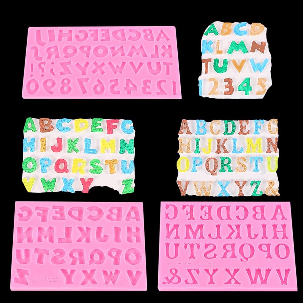 Machuang diy pastry baking cake decoration mold 26 alphanumeric symbols cake silicone mold