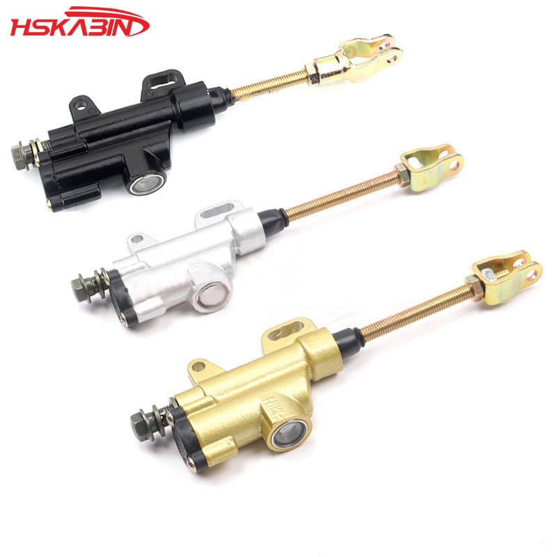 Dirt Bike ATV Beach Buggy Parts Universal CQR High-Performance Rear Brake Master Cylinder Inline Pump Oil Pump Foot Brake Pump