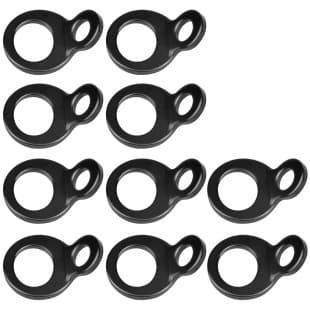 Black O-Ring Tie Down Anchor Hook for Garage Workshop Truck Trailer Golf Cart Hanger Accessories