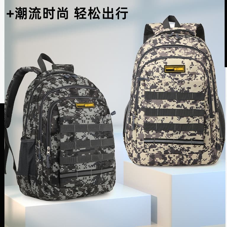 Backpack men's large capacity outdoor sports travel mountaineering backpack cross-border outdoor camouflage tactical bag student school bag