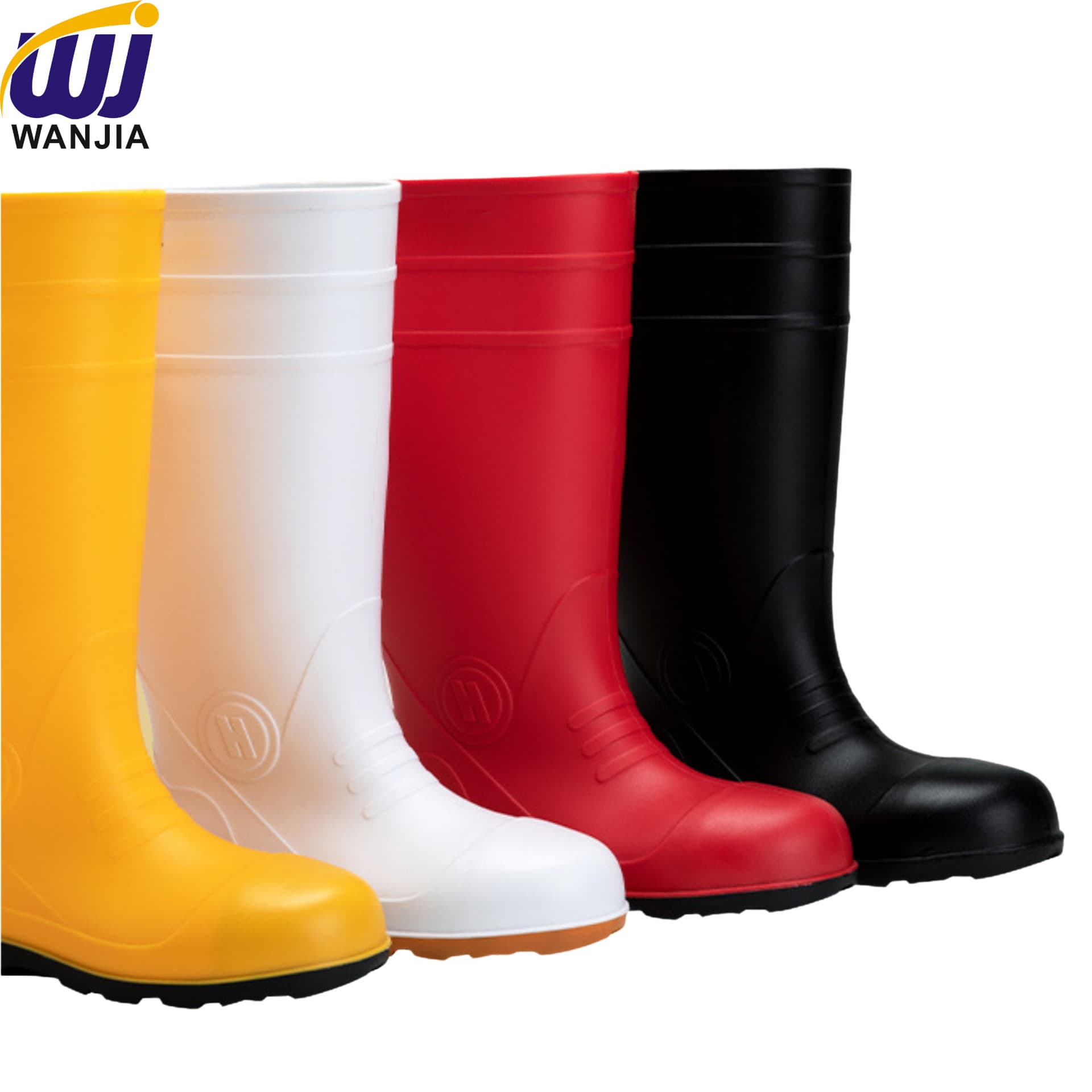 Anti-Smash Rain Boots High-Top Steel Sole Tunnel Construction Labor Protection Boots High-Tube Steel Toe Labor Protection Rain Shoes Protective Boots
