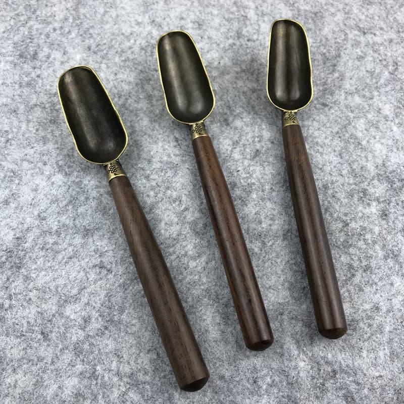 Tea Scoop Black Ebony Rosewood Tea Spoon Tea Scoop Tea Rule Tea Shovel Tea Art Tea Set Tea Ceremony Accessories Tools