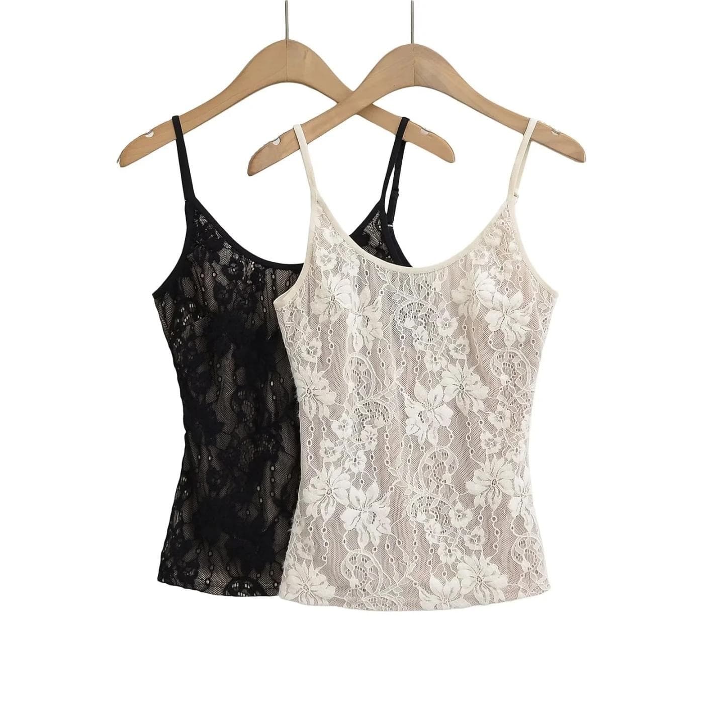 Sexy Lace Design Fashion Unique Camisole Slim Fit U-Back Inner Vest Top for Women