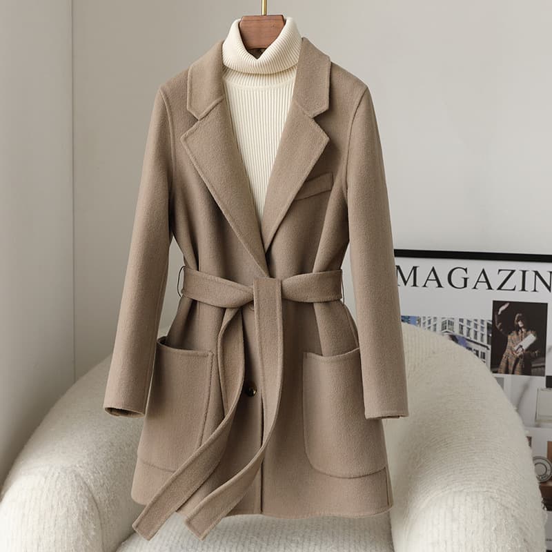 Double-sided woolen coat women's short 2026 autumn and winter new style small woolen coat small fragrant style women's clothing wholesale
