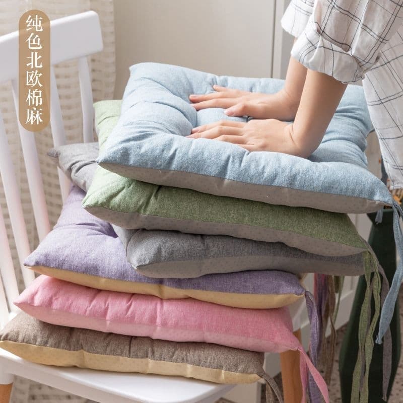 Thickened Seat Cushion Chair Pad for Students, Stools, Office Chairs, Summer Bottom Cushion Floor Cushion
