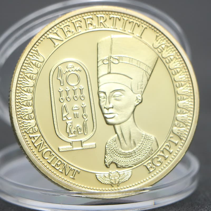 Cleopatra Pharaoh Commemorative Coin, Sphinx Commemorative Coin Series Pyramid Culture Commemorative Gold Coin