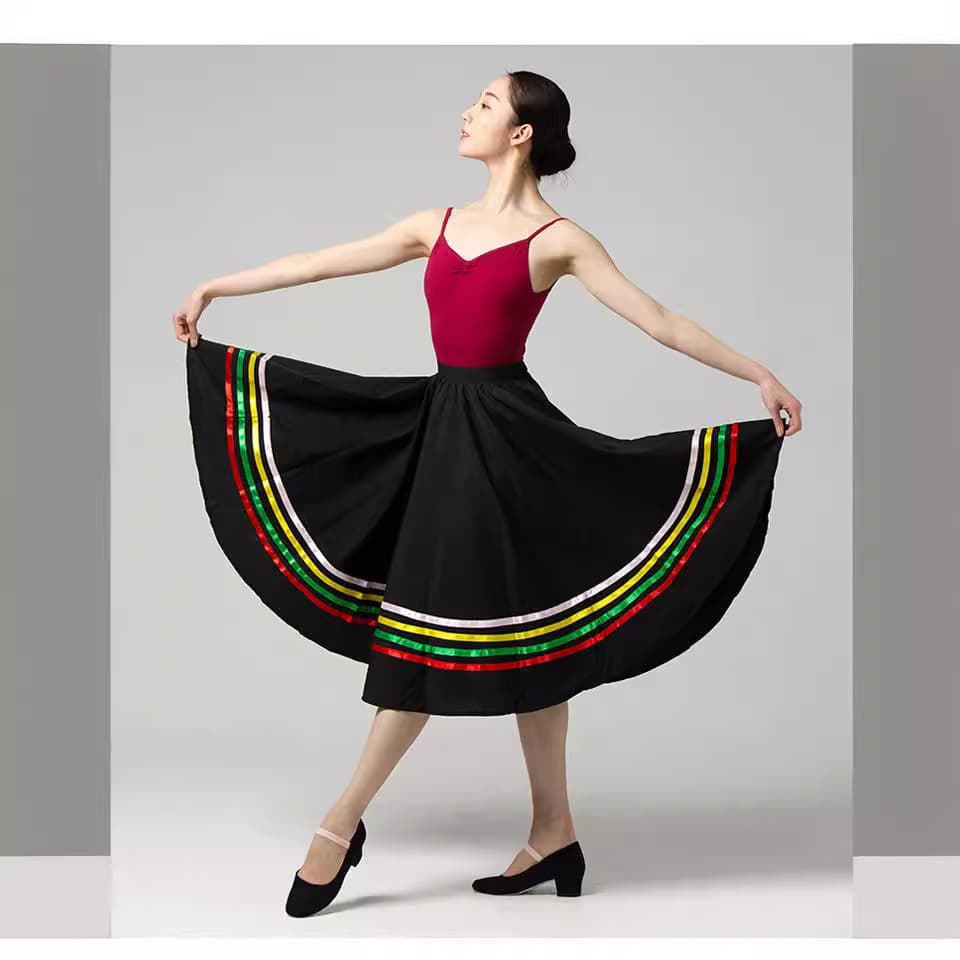 Chen Ting Adult Children's British Royal Ballet Folk Dance Grading Skirt Character Dance Skirt Flared Skirt