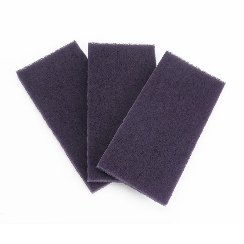 Scouring pad for woodworking, paint sanding and polishing, kitchen cleaning rag, emery wire drawing cloth, industrial tear-off sheets.