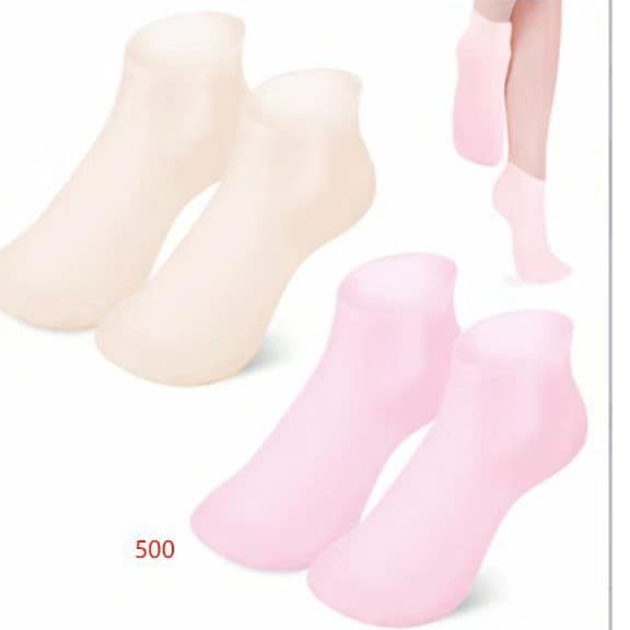 Silicone Socks Anti-Dry Cracking Full Foot Moisturizing Socks Silicone Foot Covers Masks Skin Beautifying Sleeves