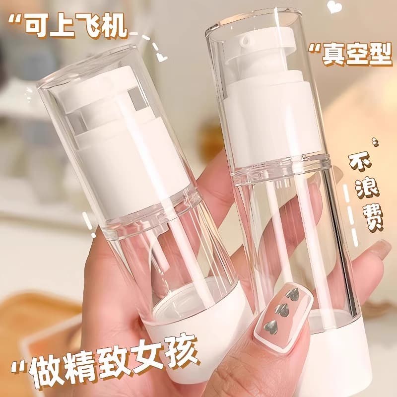 Cosmetic Refillable Bottle Portable Travel Vacuum Spray Bottle ml Travel Refill Bottle Vacuum Lotion Bottle Press Pump