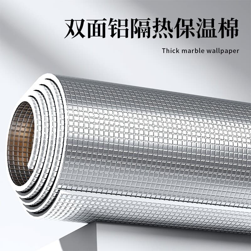 Insulation Cotton for Sunroom Glass Windows, Sun Protection Sunshade, Indoor Roof Foam Double-Sided Aluminum Foil Insulation Film