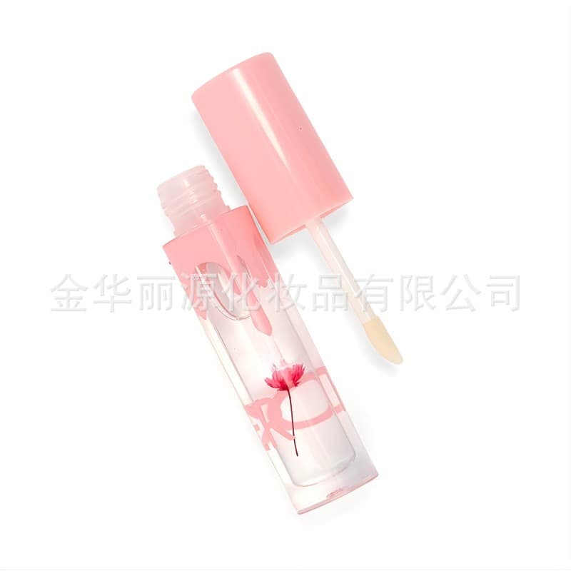 NEW Hot Lip Oil Flower Lip Gloss Lip Gloss Preserved Flower Lip Gloss Nourishing Dried Flower Lip Oil OEM Custom