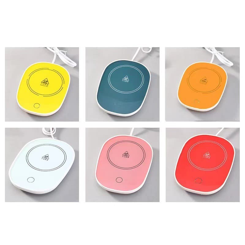 Customized 55 ℃ Thermostatic Coaster Gift Box Set DIY Thermal Insulation Intelligent Heating Coaster Water Cup Heating Base Coaster