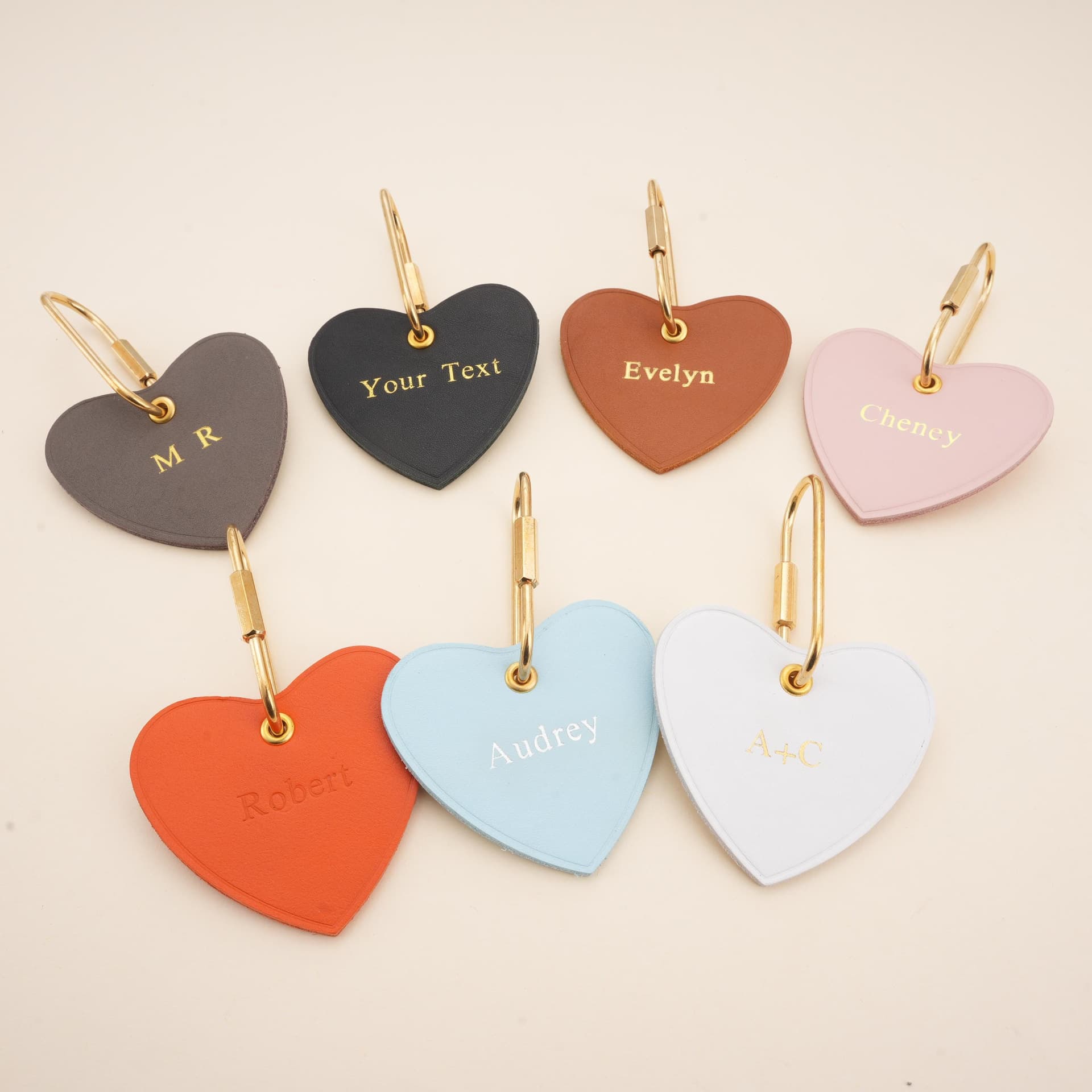 Blank pu leather engravable laser logo leather tag, round keychain tag, love leather tag