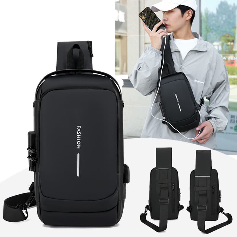 Cross-border Chest Bag for Men Business Shoulder Crossbody Anti-theft Large Capacity Sports Motorcycle Bag