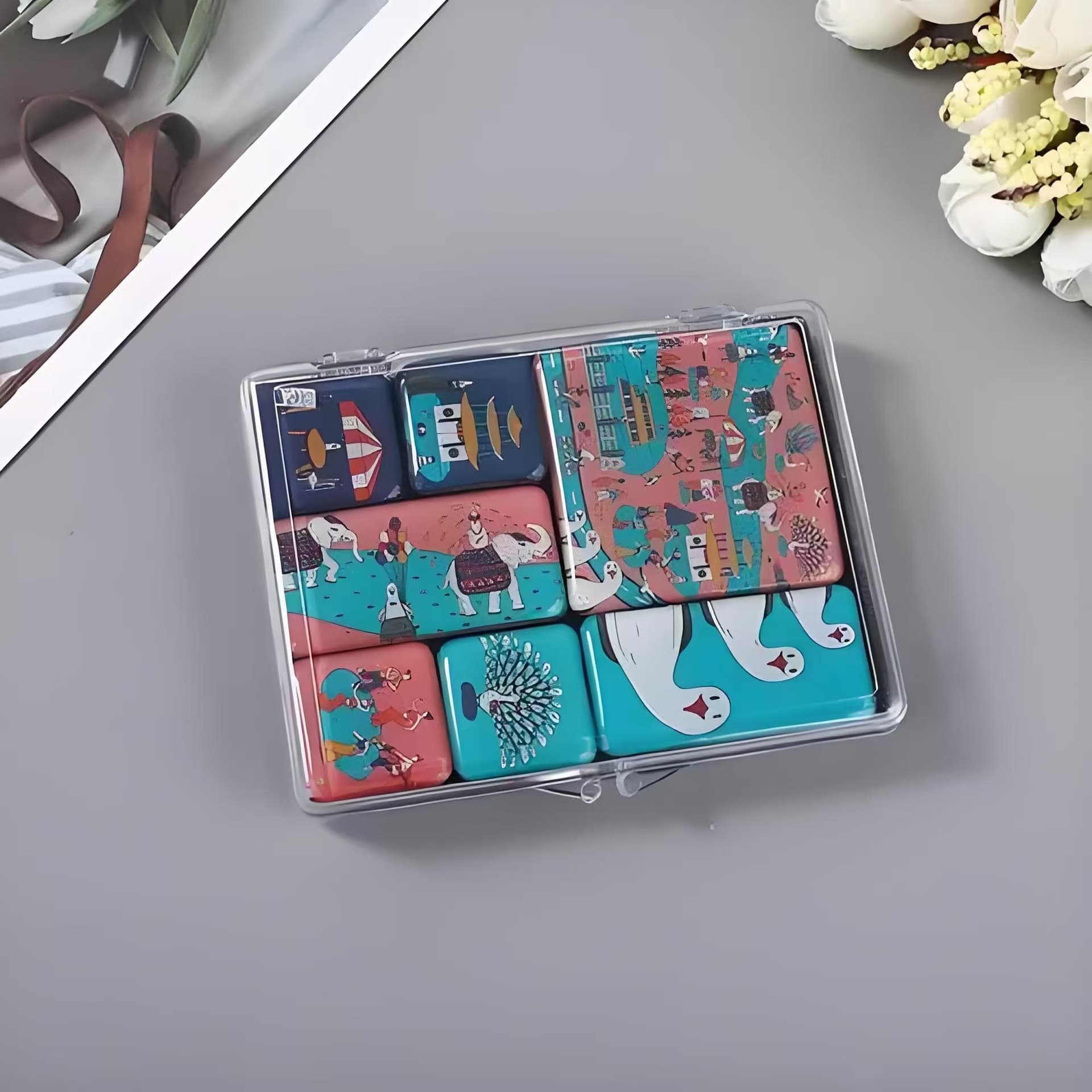 Magnetic Set of Refrigerator Magnets, Epoxy Refrigerator Magnets, Soft Magnetic Refrigerator Magnets, Creative Refrigerator Magnets, Magnetic Refrigerator Magnets