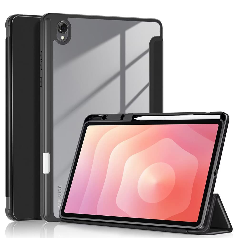 Acrylic Three-Fold Pen Slot Case for Samsung Galaxy Tab S11, S11 Ultra 14.6