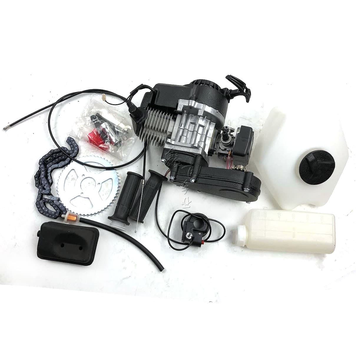 Two-Stroke 49Cc Engine Mini Sports Motorcycle Bicycle Model Aircraft Modified Engine Assembly Cylinder Block