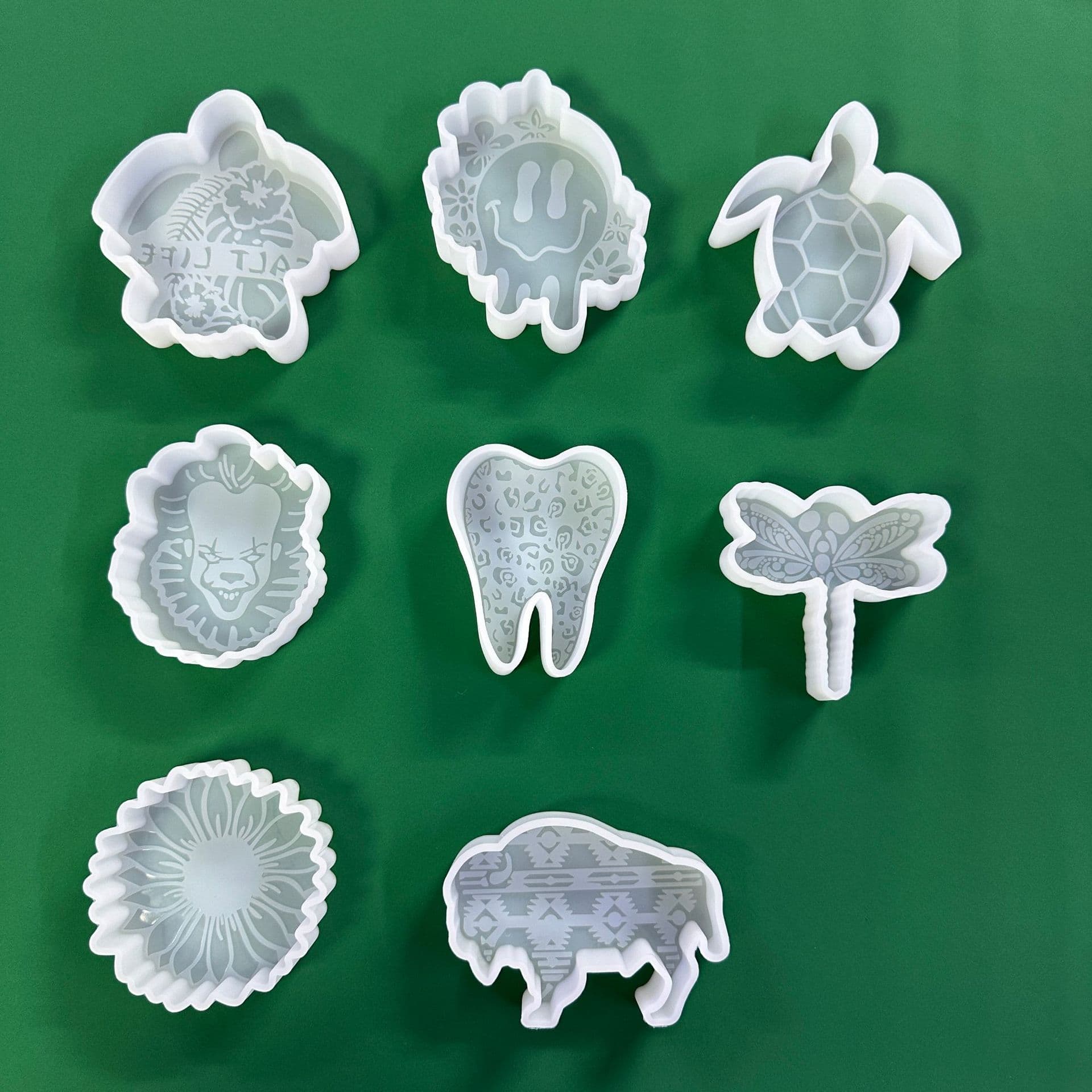 Dragonfly, Teeth, Clown Car Air Freshener Silicone Mold, Soap, Candle, Resin Casting Mold