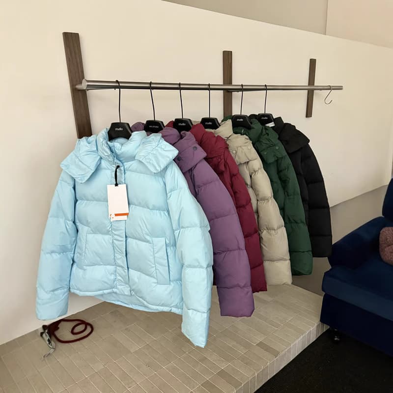 Puff Bread Style Women's down Jacket Four Squares Cloud Three Squares Lady Outerwear High Version LuLu Duck down Filling