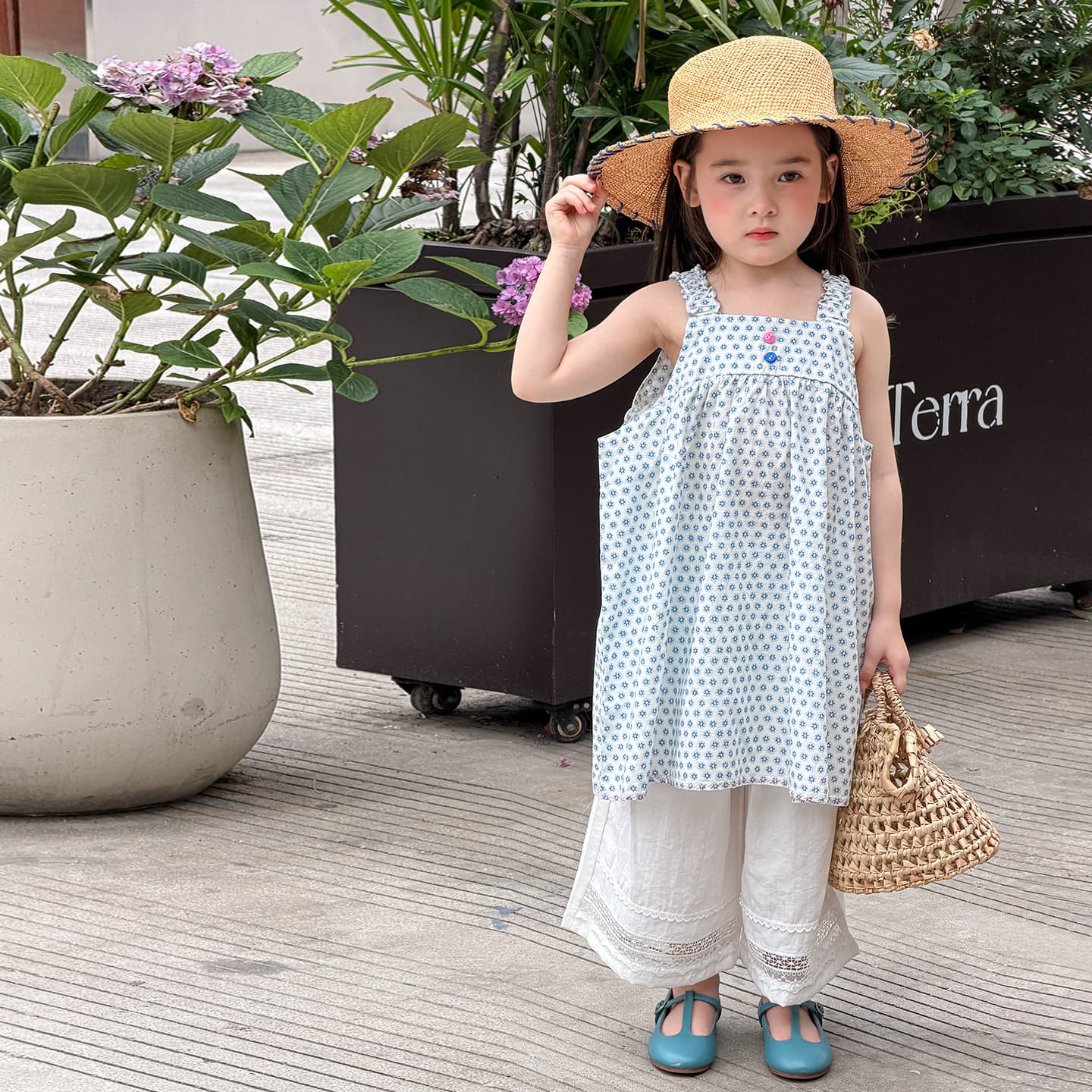 Weimu children's clothing girls suspender dress summer thin style small fresh children's vest dress type A baby skirt