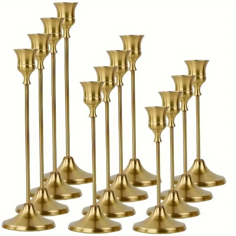 Cross-border Exclusive Bell Simple Candle Holder Ornament Wedding Supplies Decoration Party Birthday Decoration Candle Holder Home Decor