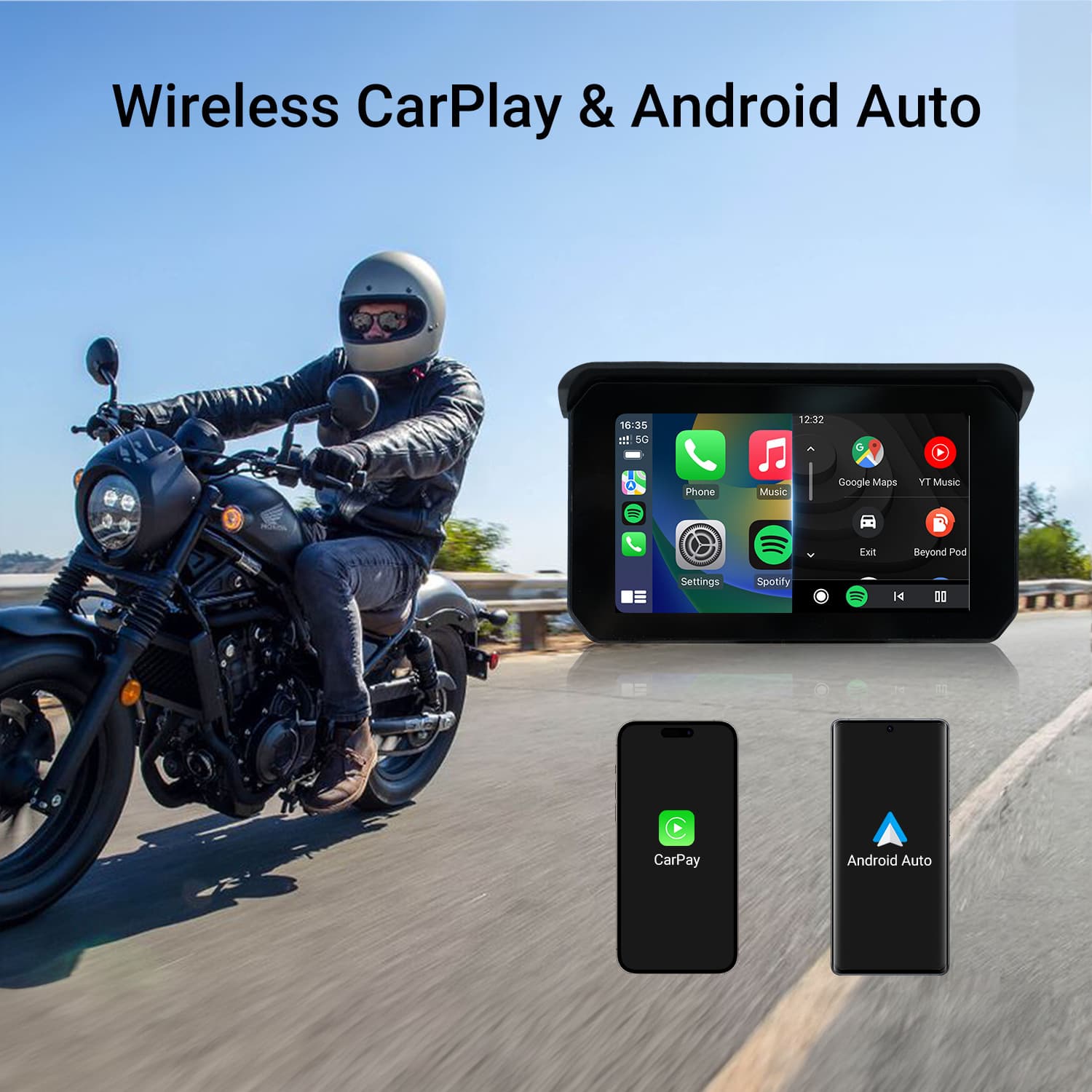 5-inch Car Navigation Display Universal Screen for Car and Motorcycle Reverse Image Car Monitor Factory Wholesale