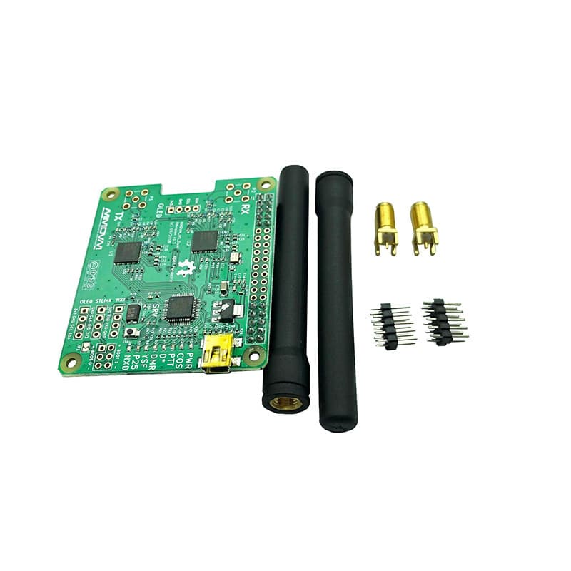 MMDVM Mainboard Raspberry Pi Hotspot Board Duplex with USB Version, High-Gain Antenna, Multi-Function Development Board