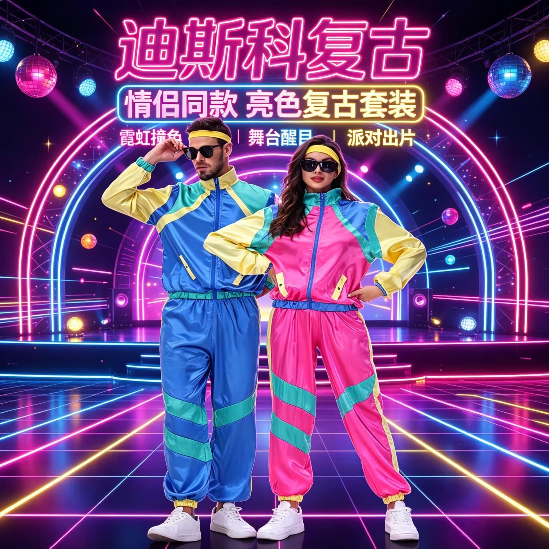 Carnival Disco Retro Sports Dance Stage Performance Costume Baseball Jersey Halloween Costume